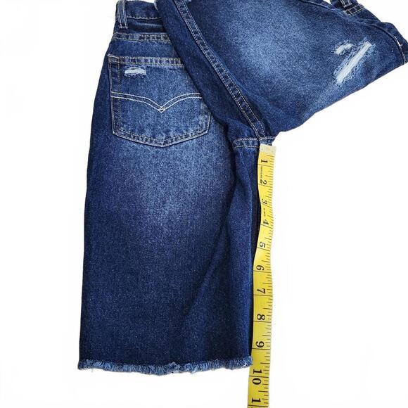 Levi's NEW Boy's Slim Cut-Off Denim Shorts Blue Size 14 - Picture 7 of 8